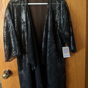 LuLaRoe LUXE Shirley, iridescent snake print, NWT